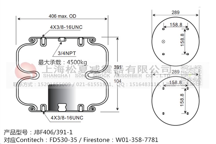 JBF406/391-2橡膠<a href='http://www.sxfyc.cn/' target='_blank'><u>空氣彈簧</u></a>